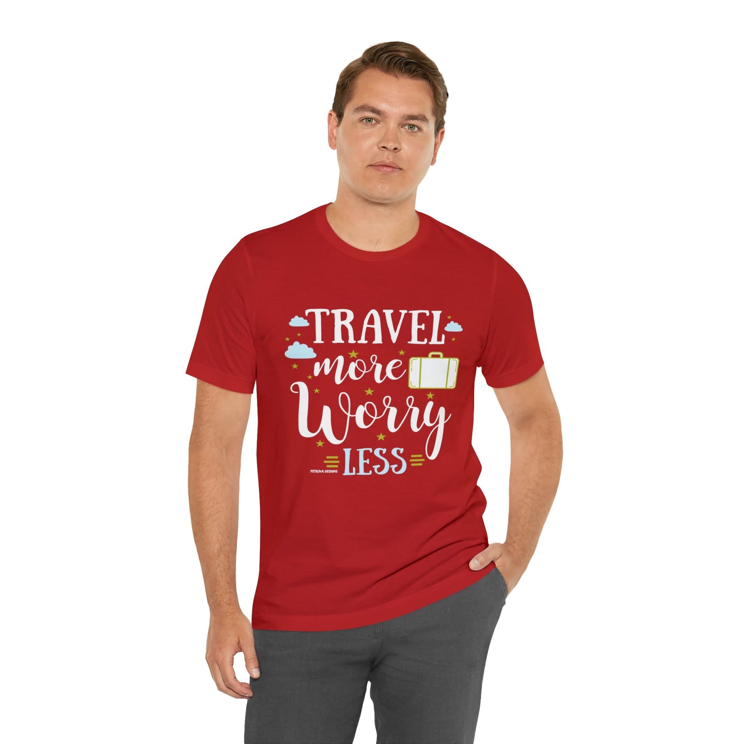 T-Shirt Text Shirt for Men & Women Black Bella Canvas Shirts for Tshirt Outfit Aesthetic Traveler Traveling Petrova Designs