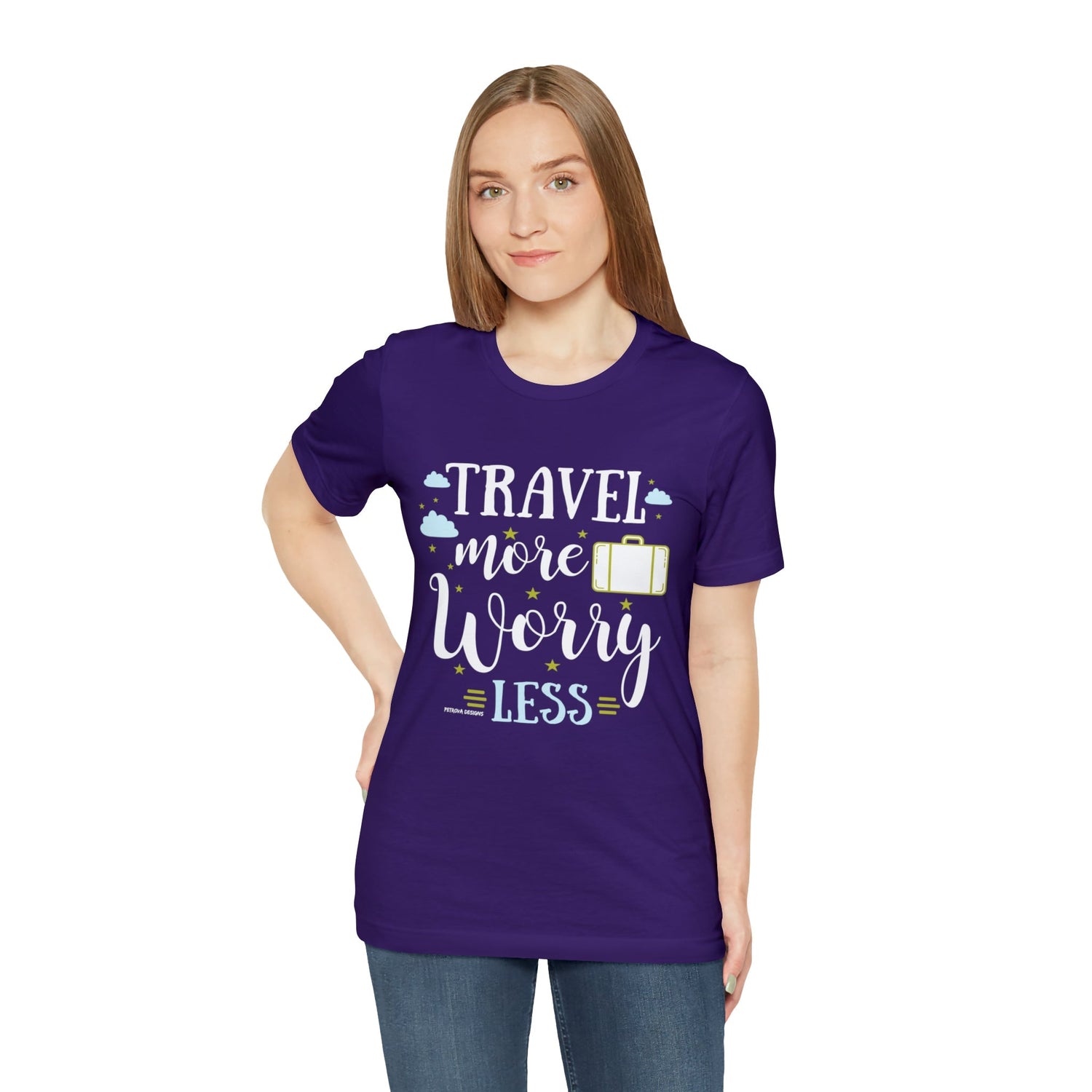 T-Shirt Text Shirt for Men & Women Black Bella Canvas Shirts for Tshirt Outfit Aesthetic Traveler Traveling Petrova Designs