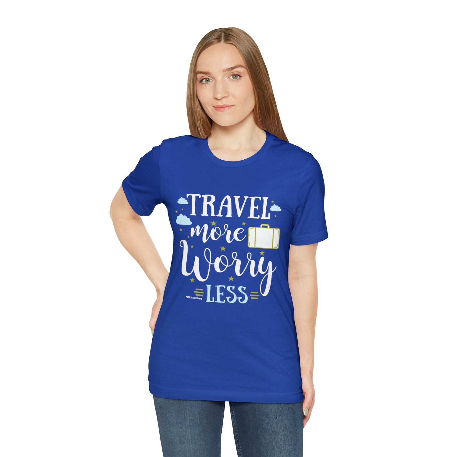 T-Shirt Text Shirt for Men & Women Black Bella Canvas Shirts for Tshirt Outfit Aesthetic Traveler Traveling Petrova Designs