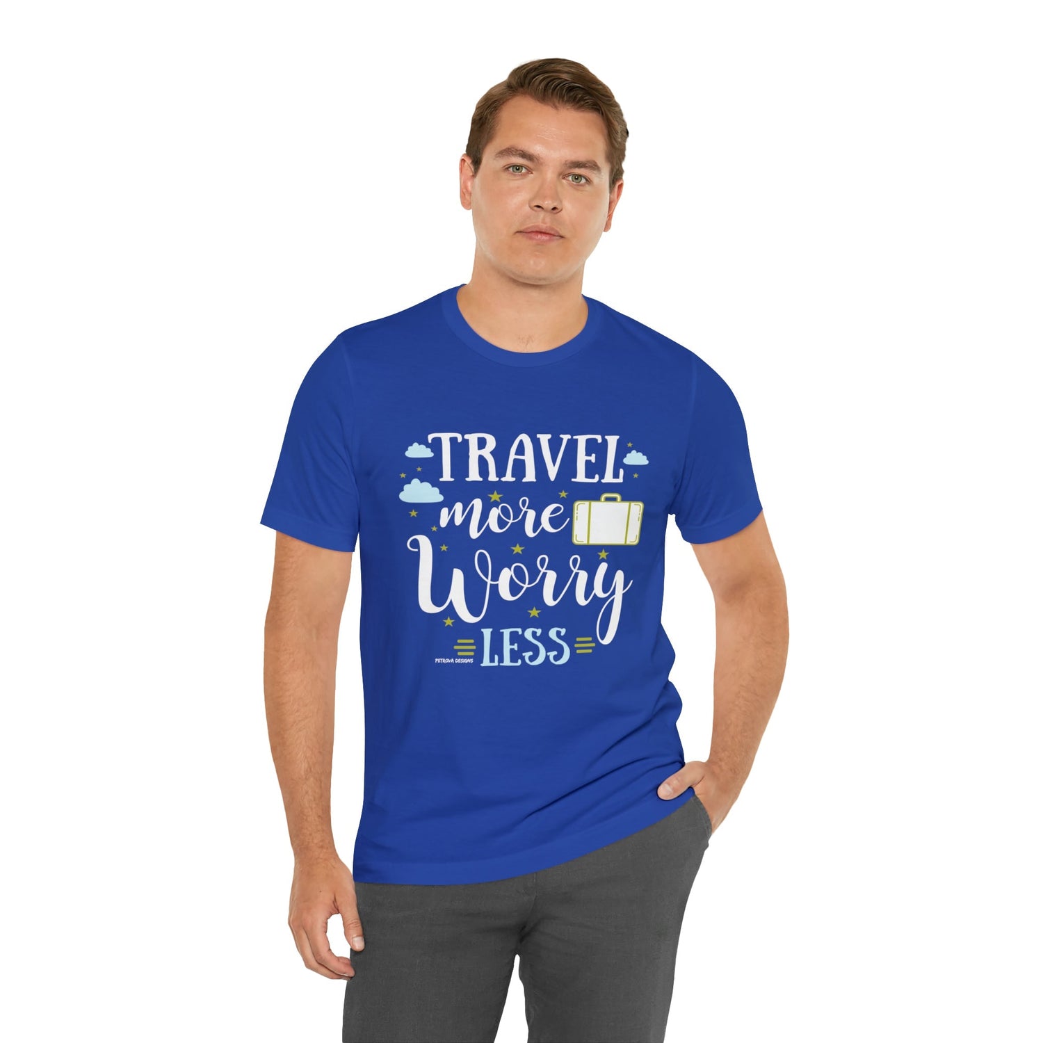 T-Shirt Text Shirt for Men & Women Black Bella Canvas Shirts for Tshirt Outfit Aesthetic Traveler Traveling Petrova Designs