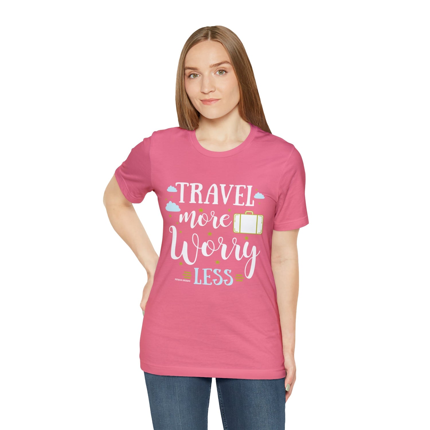 T-Shirt Text Shirt for Men & Women Black Bella Canvas Shirts for Tshirt Outfit Aesthetic Traveler Traveling Petrova Designs