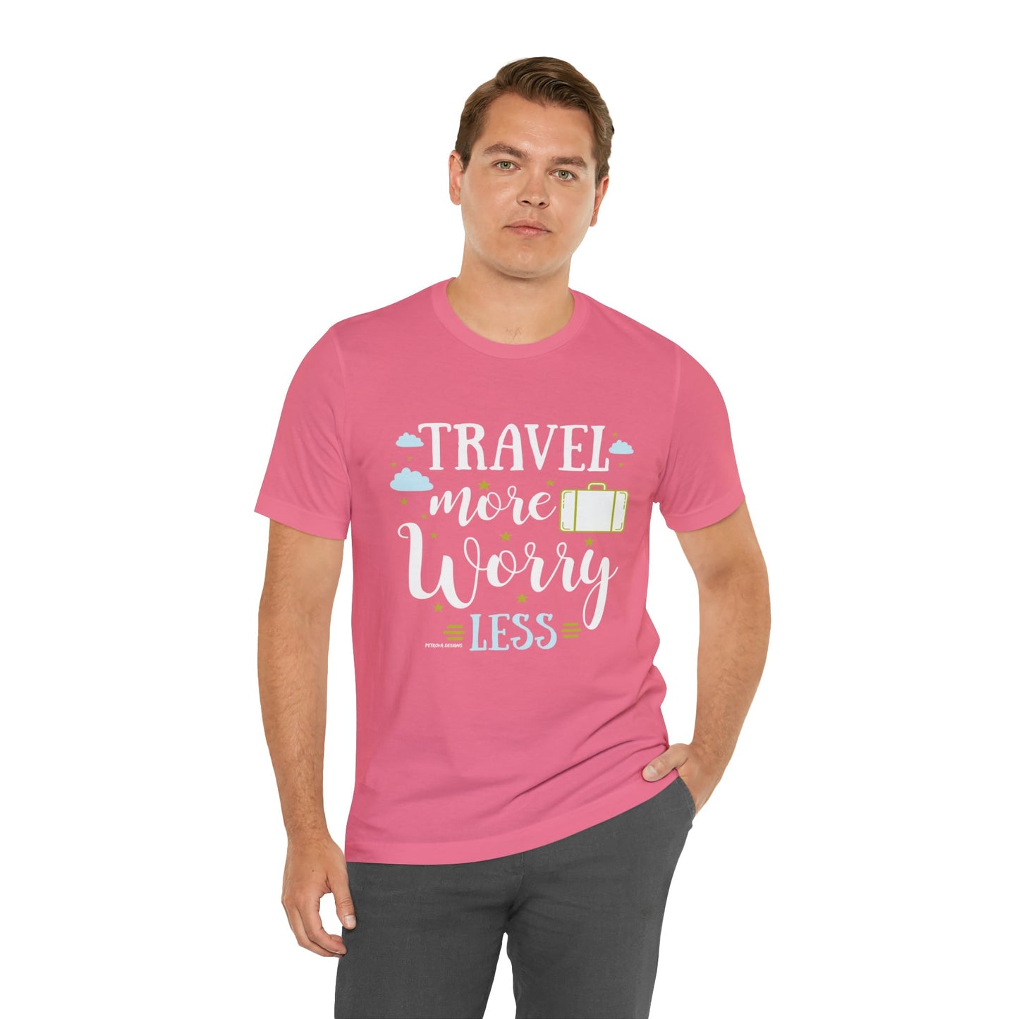 T-Shirt Text Shirt for Men & Women Black Bella Canvas Shirts for Tshirt Outfit Aesthetic Traveler Traveling Petrova Designs