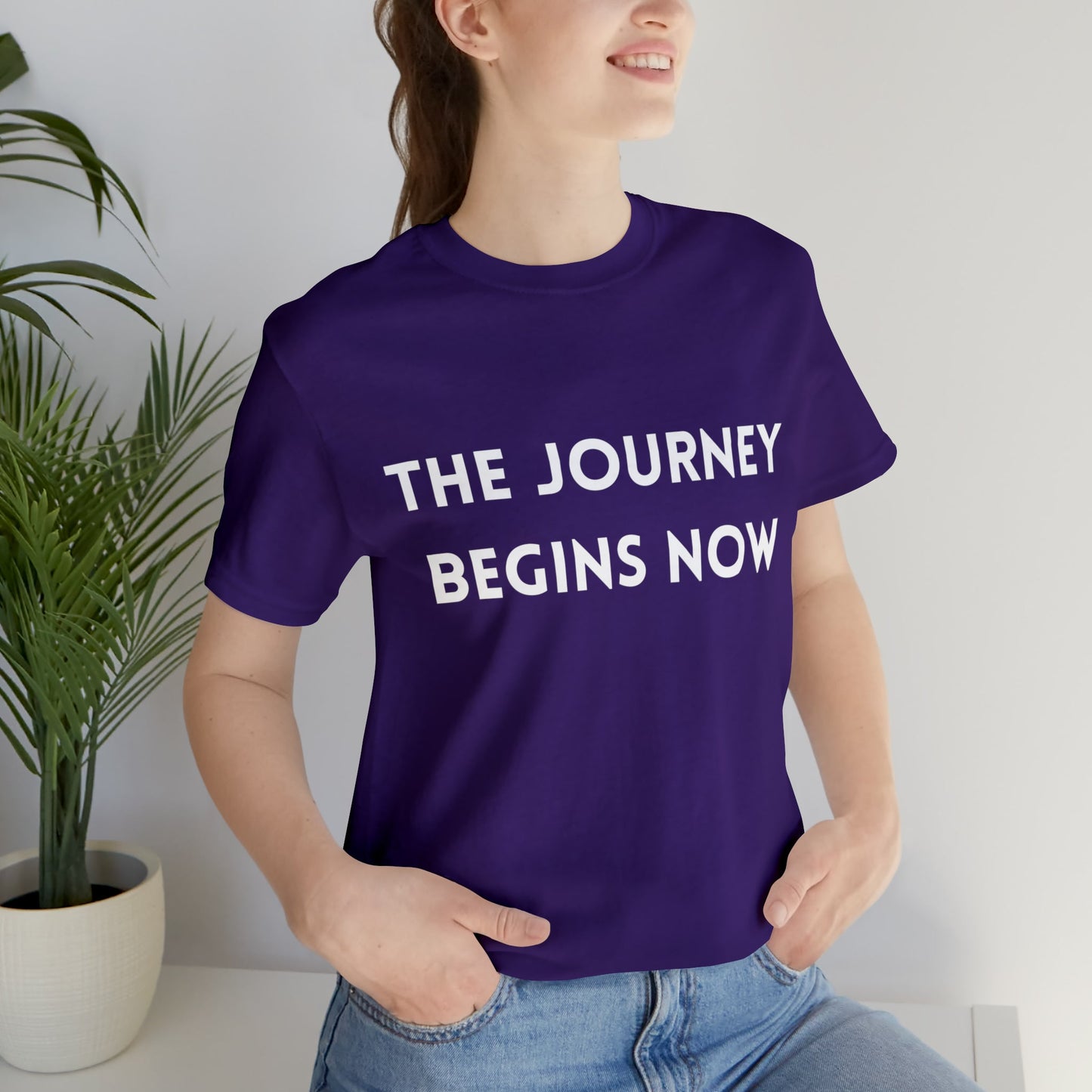 Team Purple T-Shirt Text Shirt Tshirt Design Gift for Friend and Family Short Sleeved Shirt Quote Deep Inspiring Motivational Petrova Designs