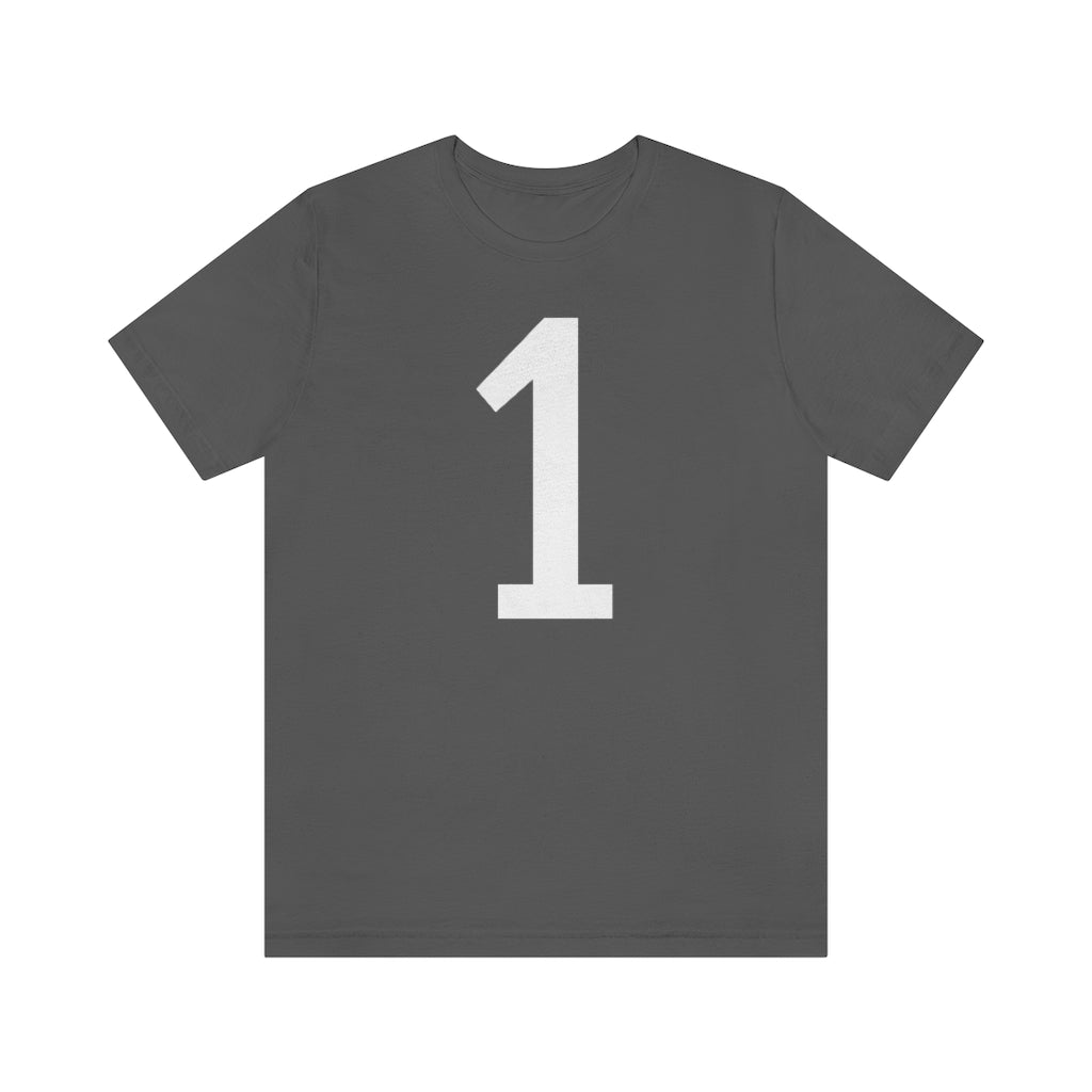 Asphalt T-Shirt 1 Tee Shirt with Numbers On Them for Numbered T-Shirt Outfit Numerology Aesthetic Petrova Designs