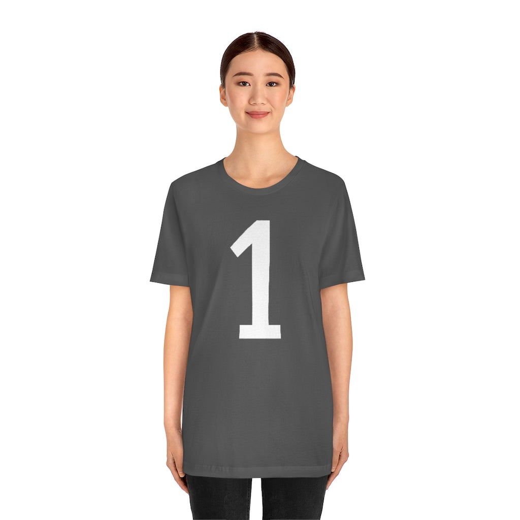 T-Shirt 1 Tee Shirt with Numbers On Them for Numbered T-Shirt Outfit Numerology Aesthetic Petrova Designs