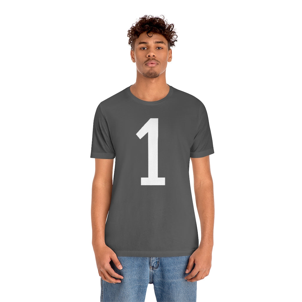 T-Shirt 1 Tee Shirt with Numbers On Them for Numbered T-Shirt Outfit Numerology Aesthetic Petrova Designs