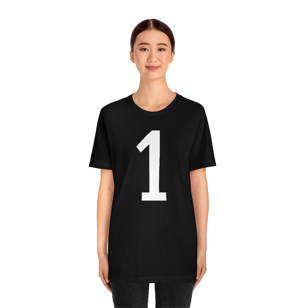 T-Shirt 1 Tee Shirt with Numbers On Them for Numbered T-Shirt Outfit Numerology Aesthetic Petrova Designs