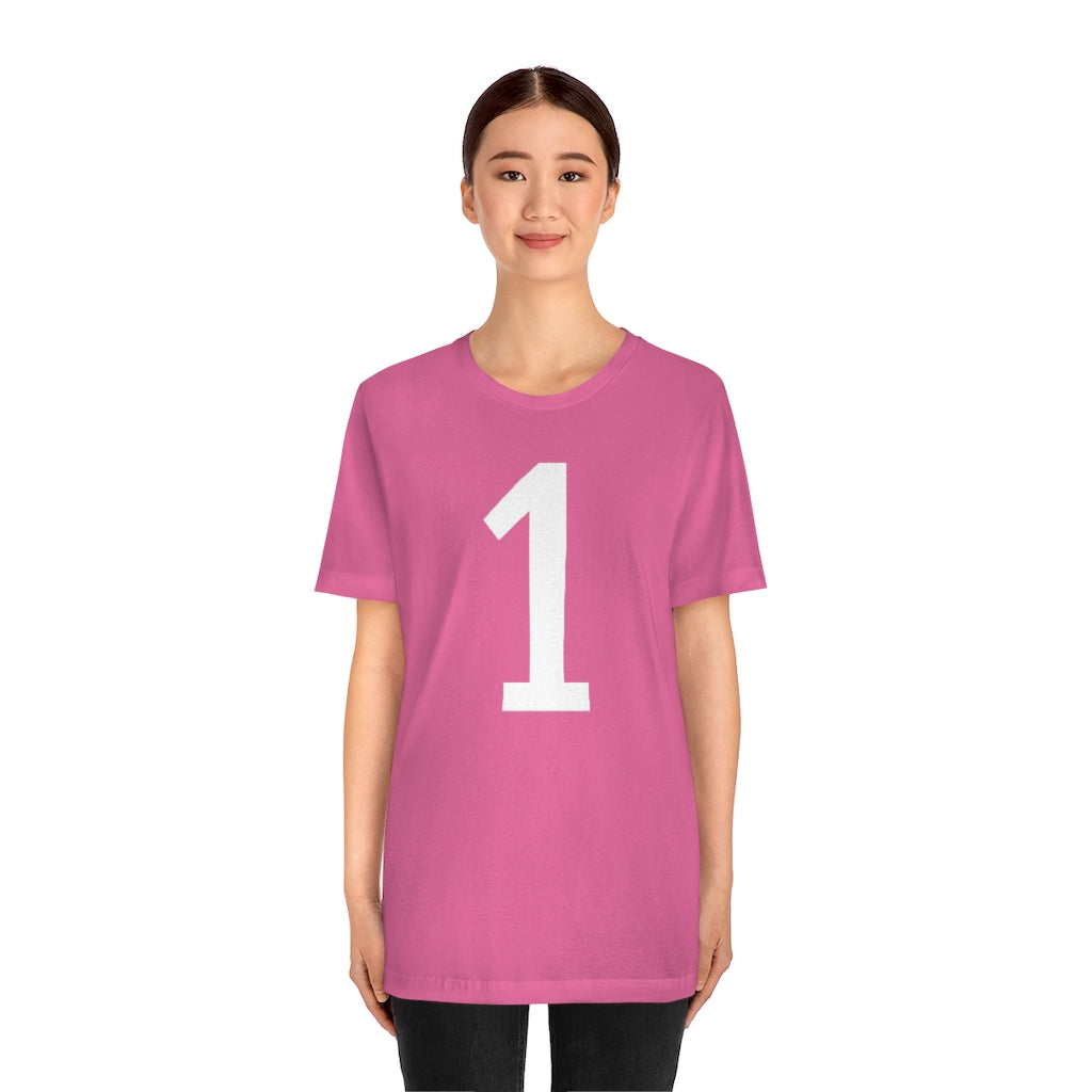 T-Shirt 1 Tee Shirt with Numbers On Them for Numbered T-Shirt Outfit Numerology Aesthetic Petrova Designs