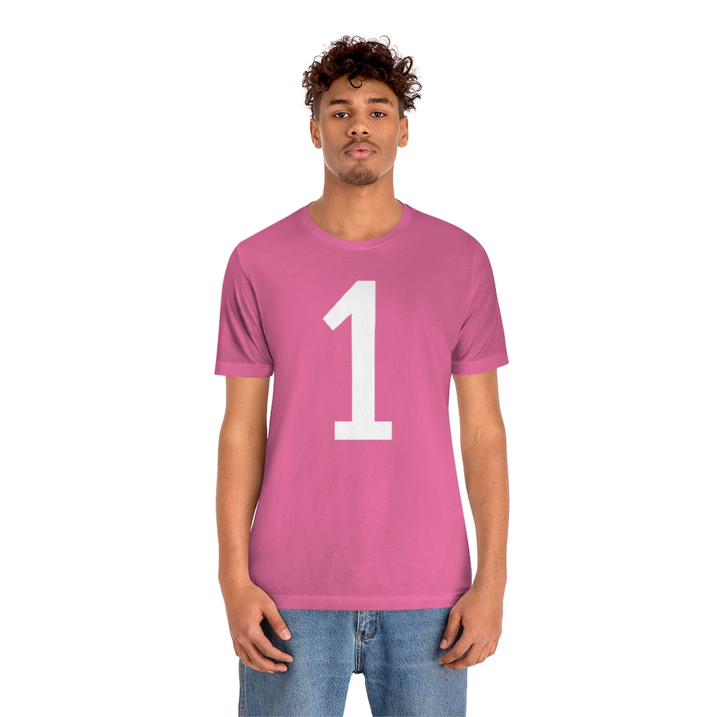 T-Shirt 1 Tee Shirt with Numbers On Them for Numbered T-Shirt Outfit Numerology Aesthetic Petrova Designs