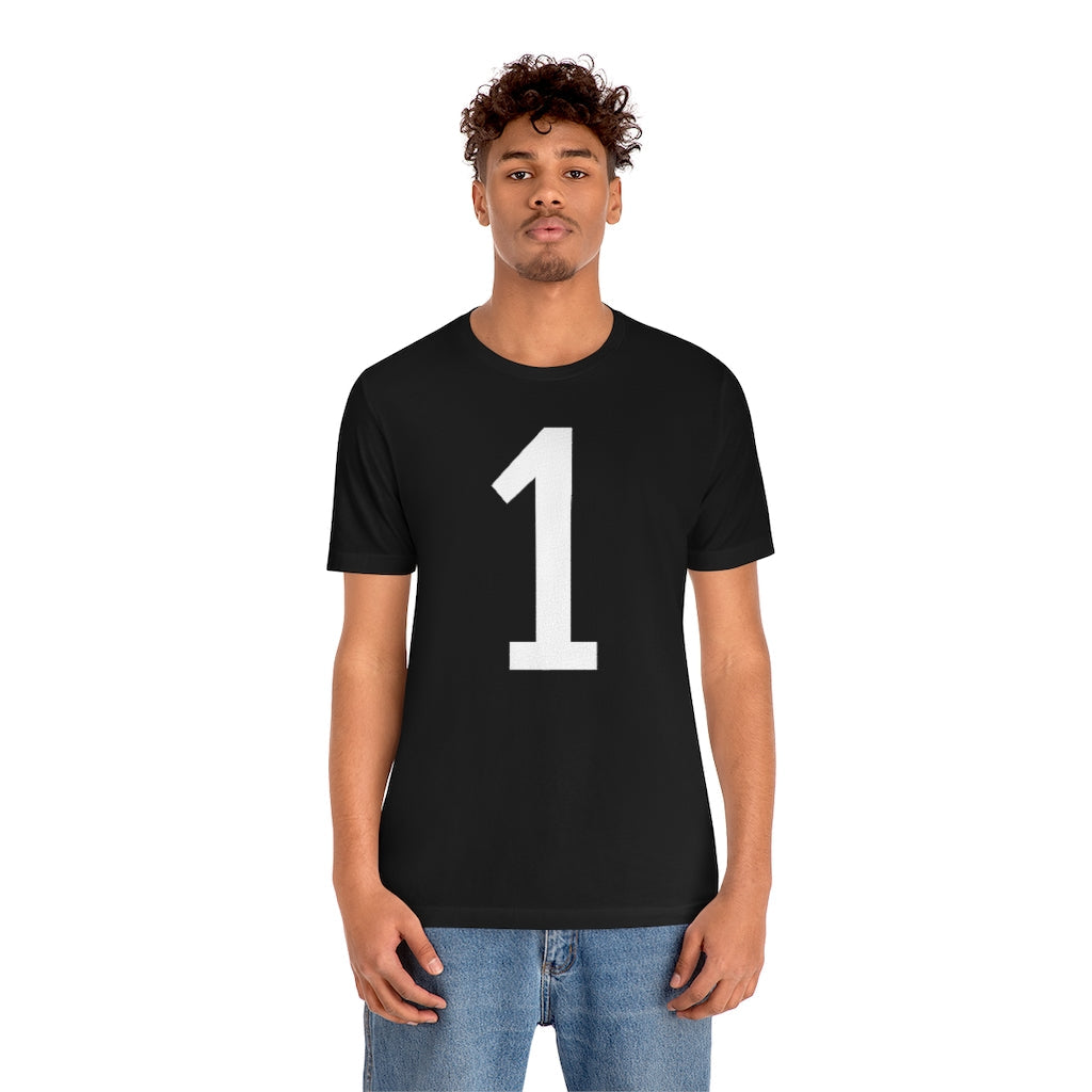 T-Shirt 1 Tee Shirt with Numbers On Them for Numbered T-Shirt Outfit Numerology Aesthetic Petrova Designs