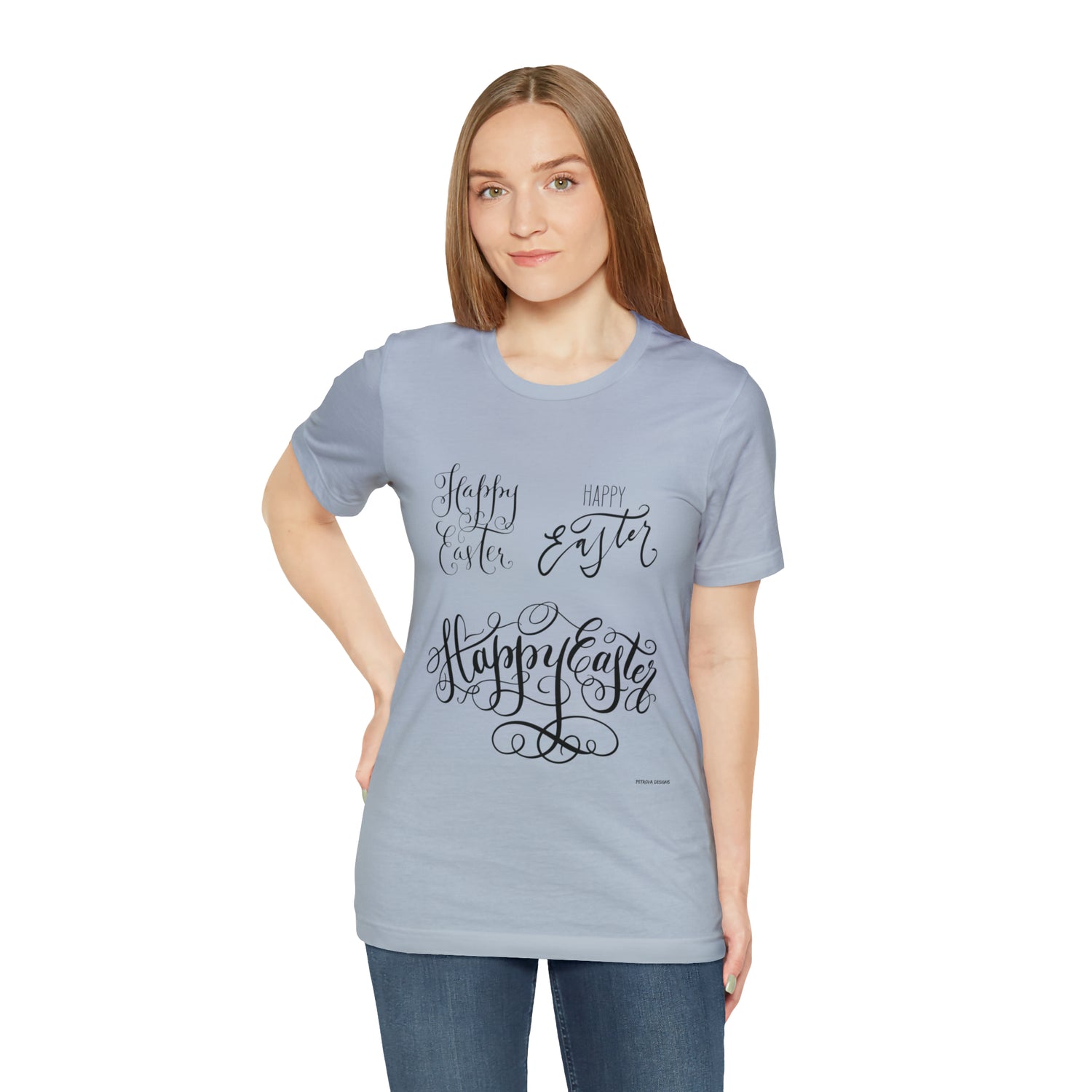 Happy Easter T-Shirt | Easter Tee T-Shirt Petrova Designs