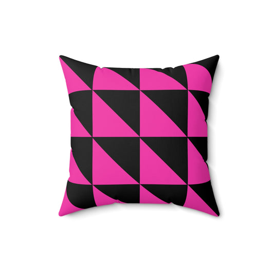 Home Decor Throw Pillow Covers and Inserts for Couch Sofa Throw Pillows Bedroom Living Room Pink Black Printify