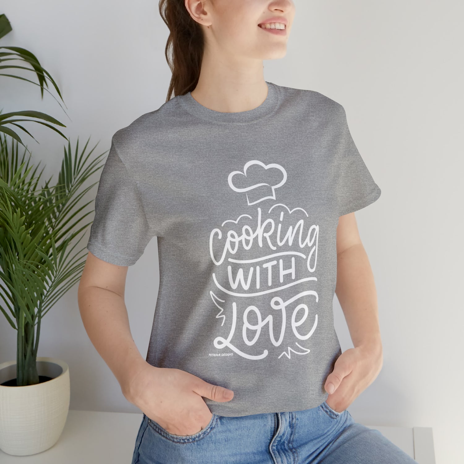 Chef T-Shirt | Cooking Hobby Gift Idea Athletic Heather T-Shirt Petrova Designs