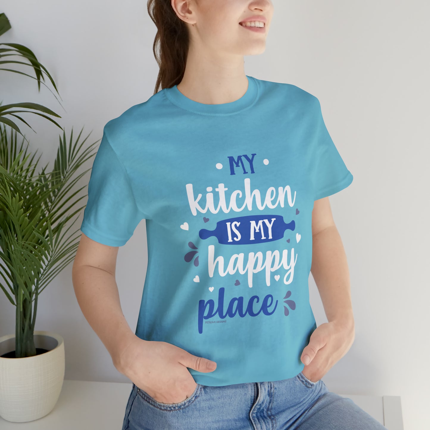 Chef T-Shirt | Cooking Hobby Tee Turquoise T-Shirt Petrova Designs