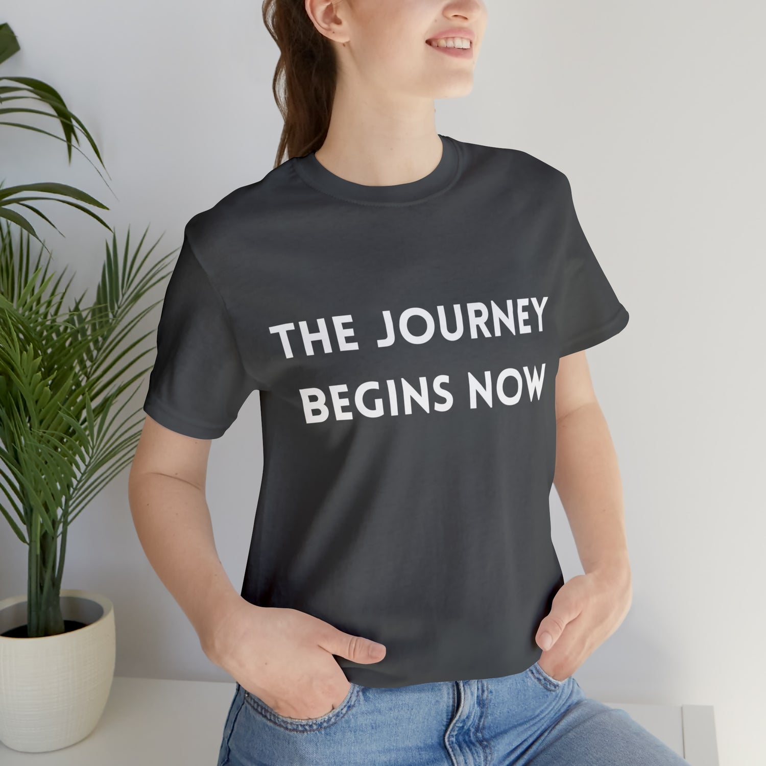 Journey T-Shirt | For New Beginnings Asphalt T-Shirt Petrova Designs