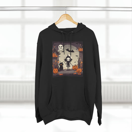 Black Hoodie Halloween Hoodie Design for Sweatshirt Outfit Fall Petrova Designs