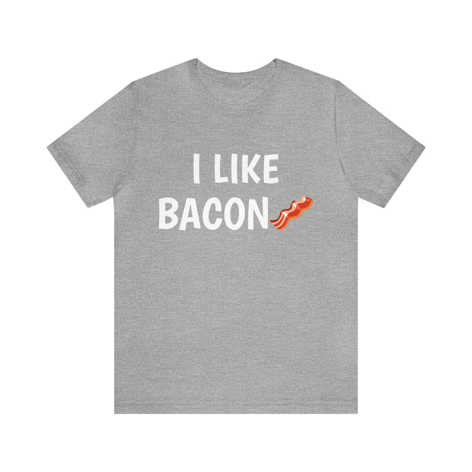 For Foodies | Bacon T-Shirt | Foodie or Carnivore Gift Idea Athletic Heather T-Shirt Petrova Designs