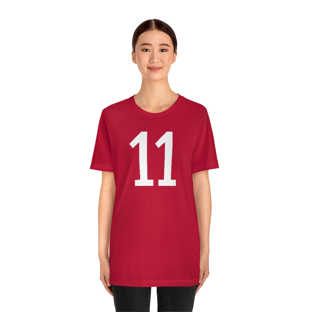 T-Shirt 11 Numbered T Shirt with Number On Them for Numerological Black Tshirt Outfit Petrova Designs