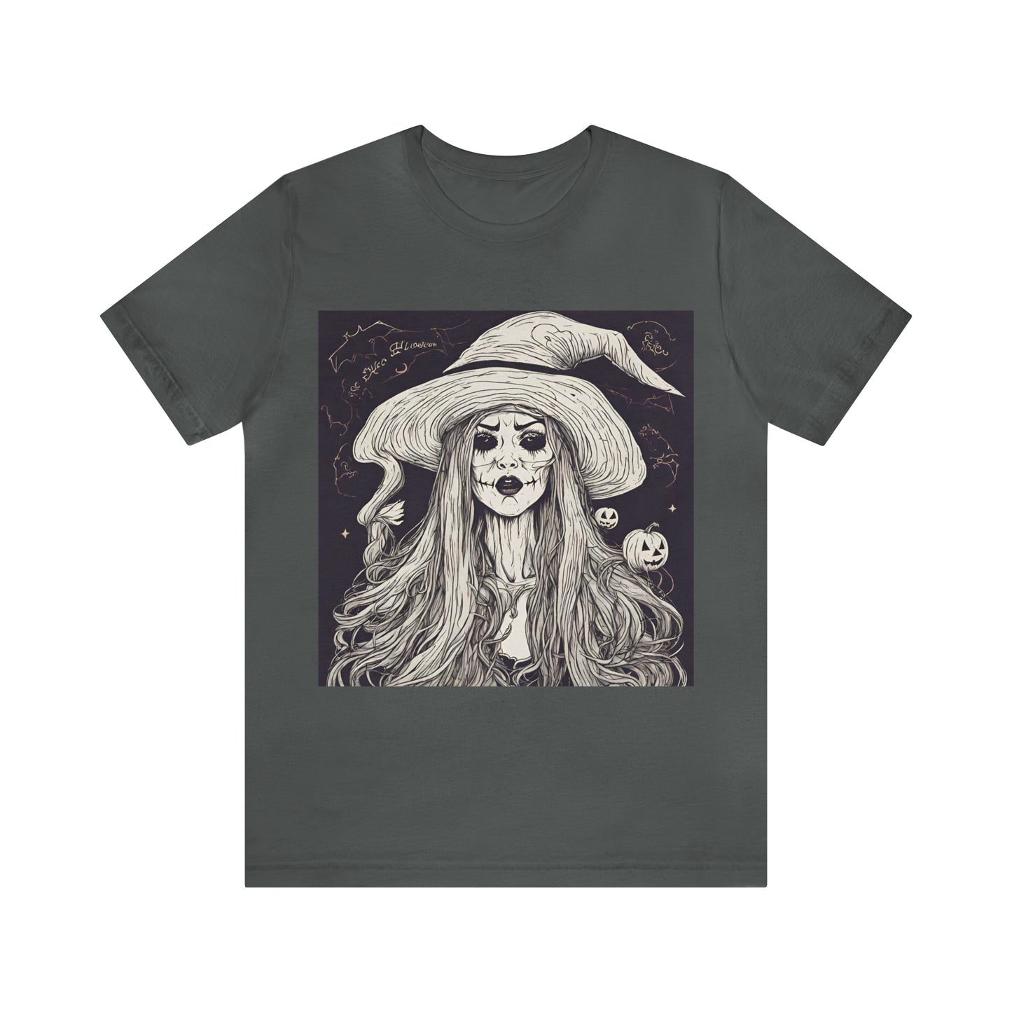 Halloween Evil Witch T-Shirt | Halloween Gift Ideas Asphalt T-Shirt Petrova Designs