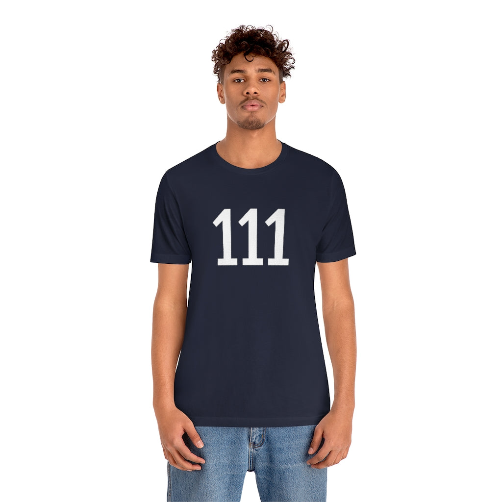 T-Shirt 111 T-Shirt Angel Number Tee Shirt with Numbers On Them for Numbered Outfit Petrova Designs