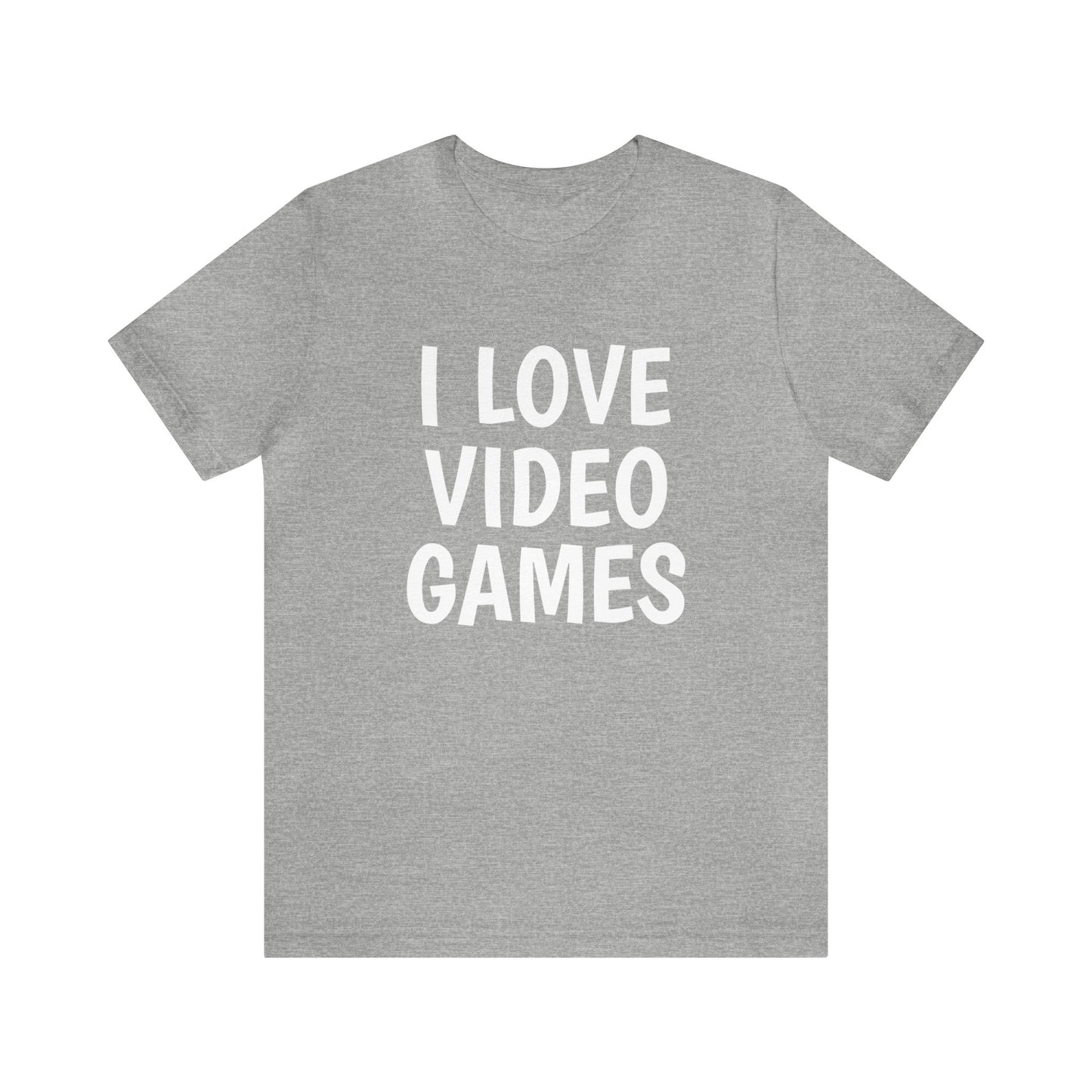 Video Gamer T-Shirt | Gaming Enthusiast Apparel Athletic Heather T-Shirt Petrova Designs