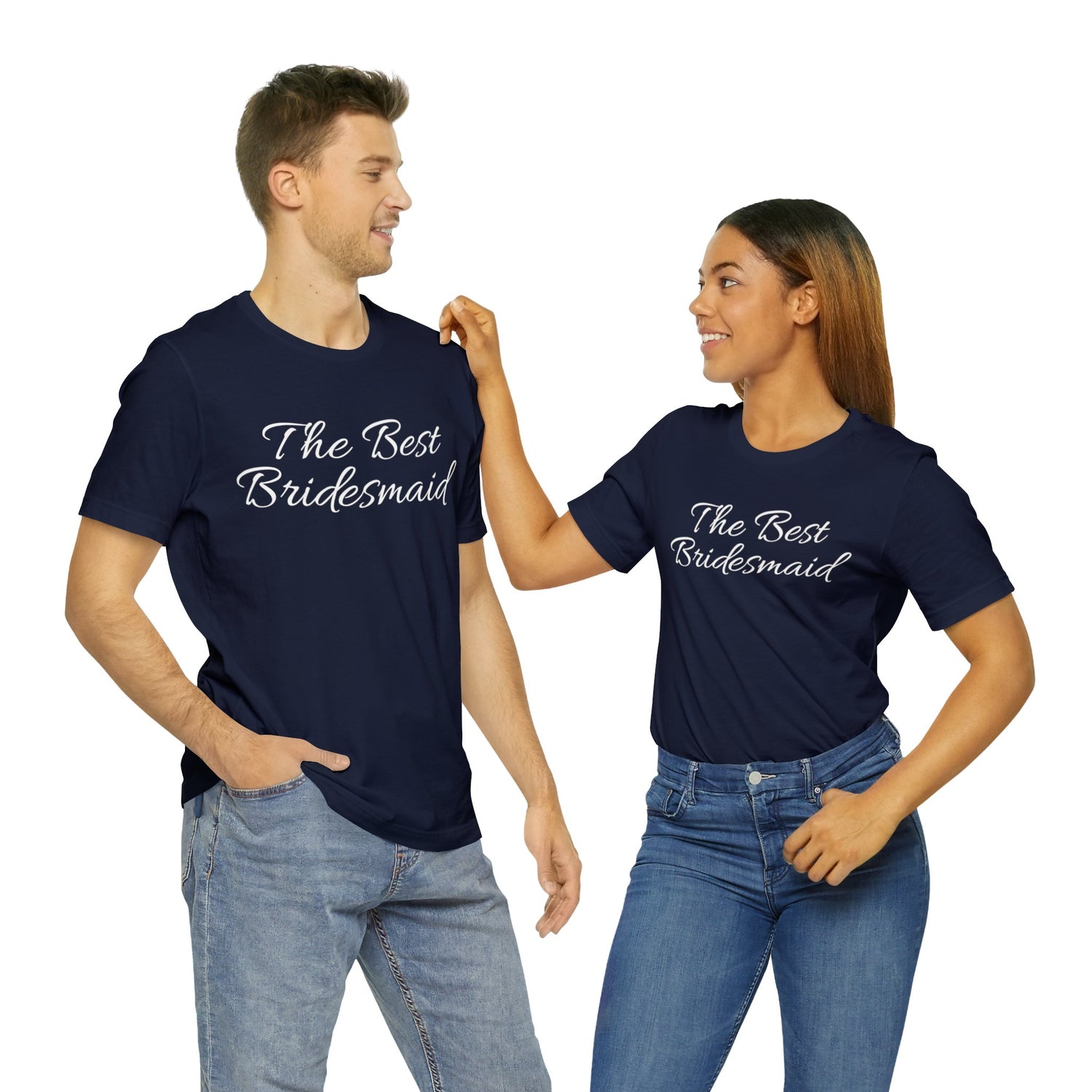 Bridal Support Bridesmaid Love Cotton Crew neck Customer Satisfaction Gratitude Expression Heartfelt Message Meaningful Tee Pre-Wedding Celebrations Quality Craftsmanship Special Bond Stylish Comfort T-shirts Thoughtful Gift Unforgettable Memories Unisex Wedding Day Apparel Wedding Party Apparel Wedding Party Pride