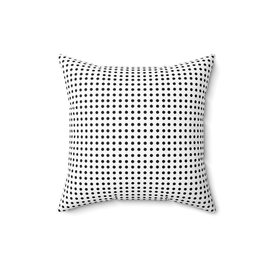 Home Decor Throw Pillows Decor for Couch and Bed Sofa Accent Pillows Living Room Throw Pillow White Polka Dot Printify