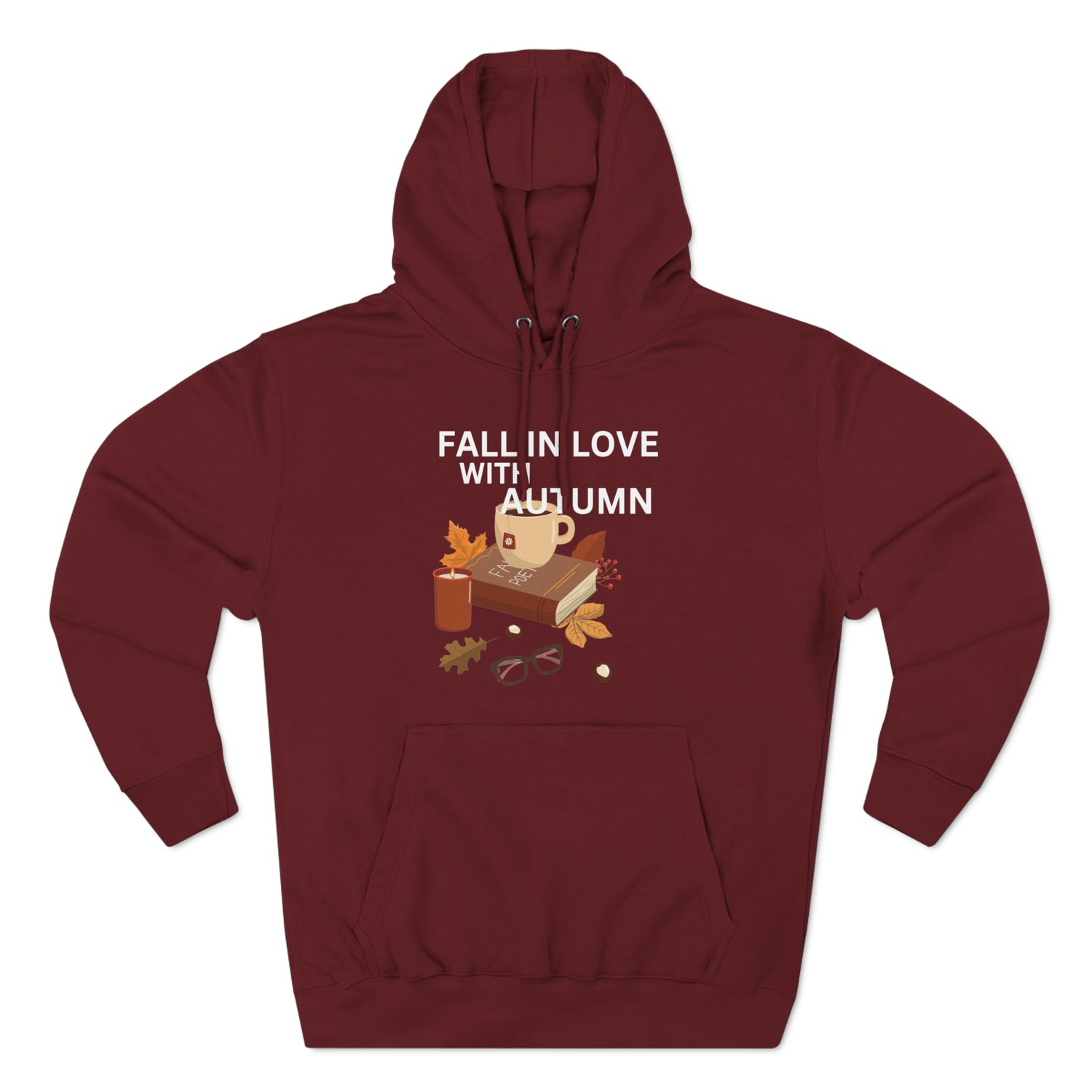 Burgundy Hoodie Autumn Hoodie | Fall Season Lover Sweatshirt Petrova Designs