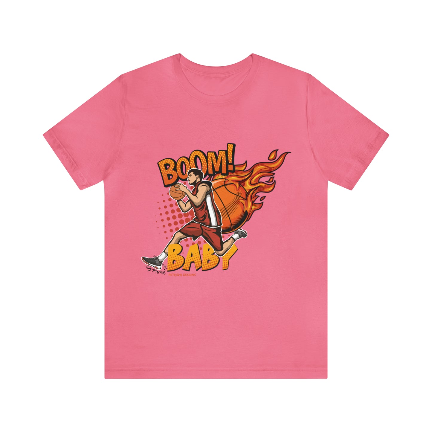 T-Shirt Tshirt Design Gift for Friend and Family Short Sleeved Shirt Basketball Petrova Designs
