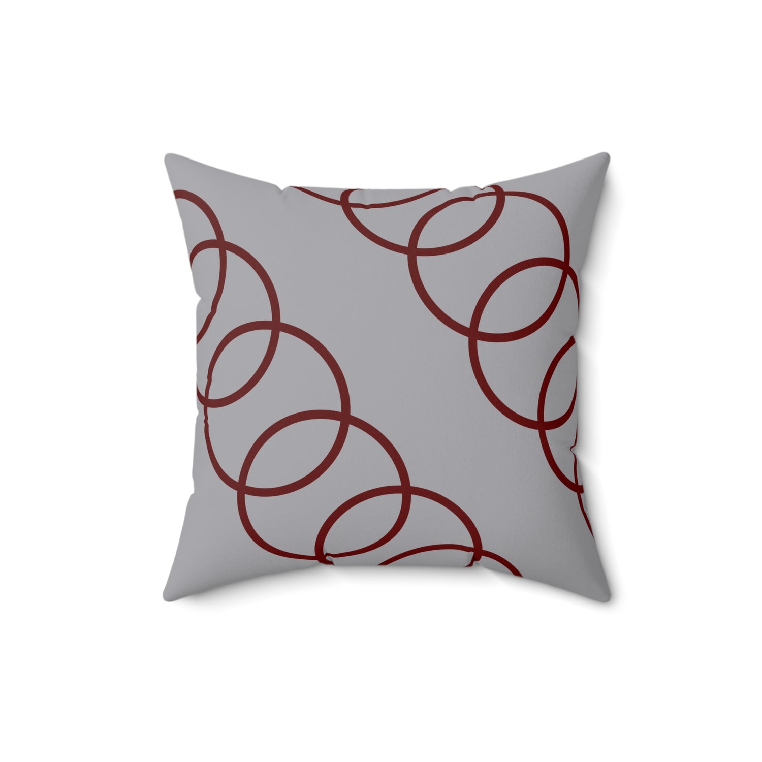 Home Decor Throw Pillows Decor for Couch and Bed Sofa Accent Pillows Living Room Throw Pillow Gray Red Printify