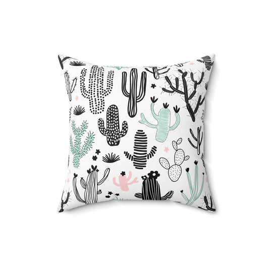 Home Decor Throw Pillows Living Room Decorative Pillows for Couch Sofa Throw Pillows Decor Cactus Printify