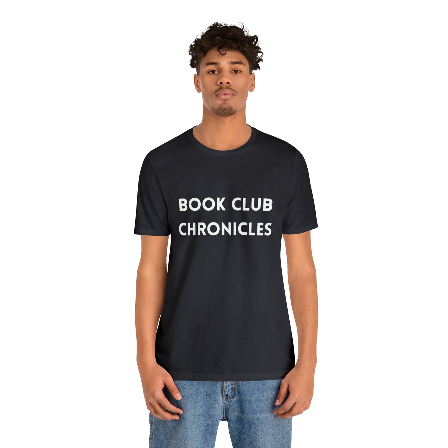 Bookworm Chic: 'Book Club Chronicles' T-Shirt for Avid Readers Dark Grey T-Shirt Petrova Designs