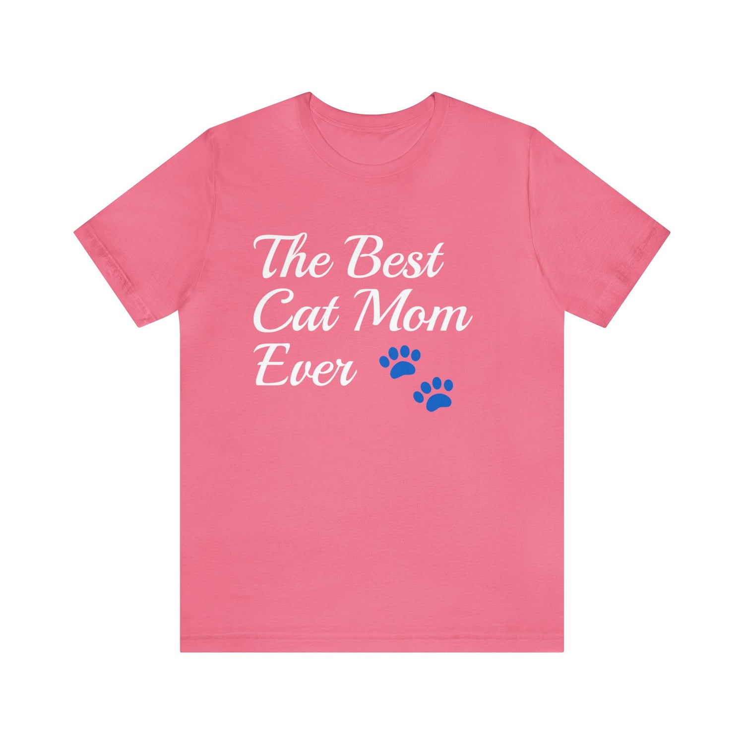 Cat Mom T-Shirt | Cat Owner Gift Idea Charity Pink T-Shirt Petrova Designs
