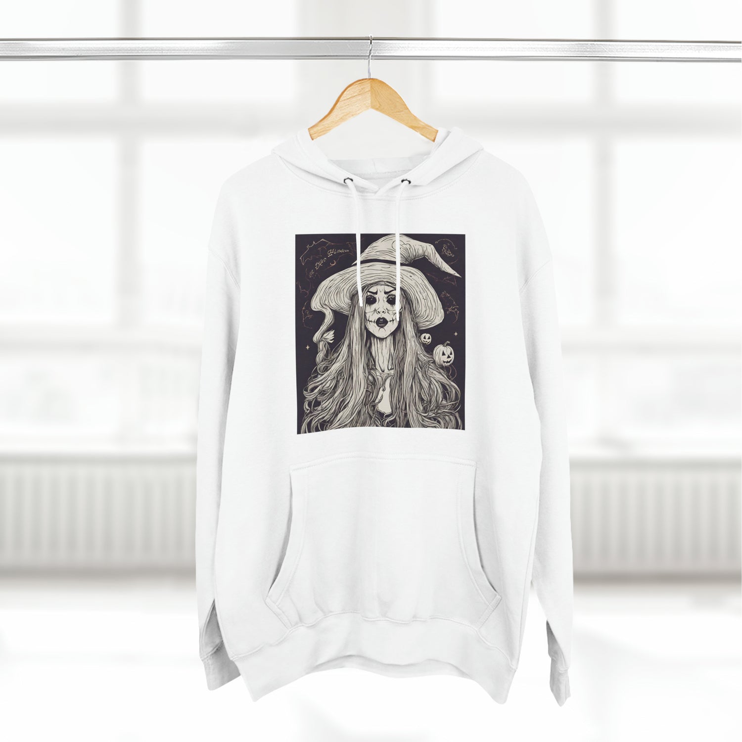 White Hoodie Halloween Sweatshirt Aesthetic for Hoody Halloween Costume this Fall Petrova Designs