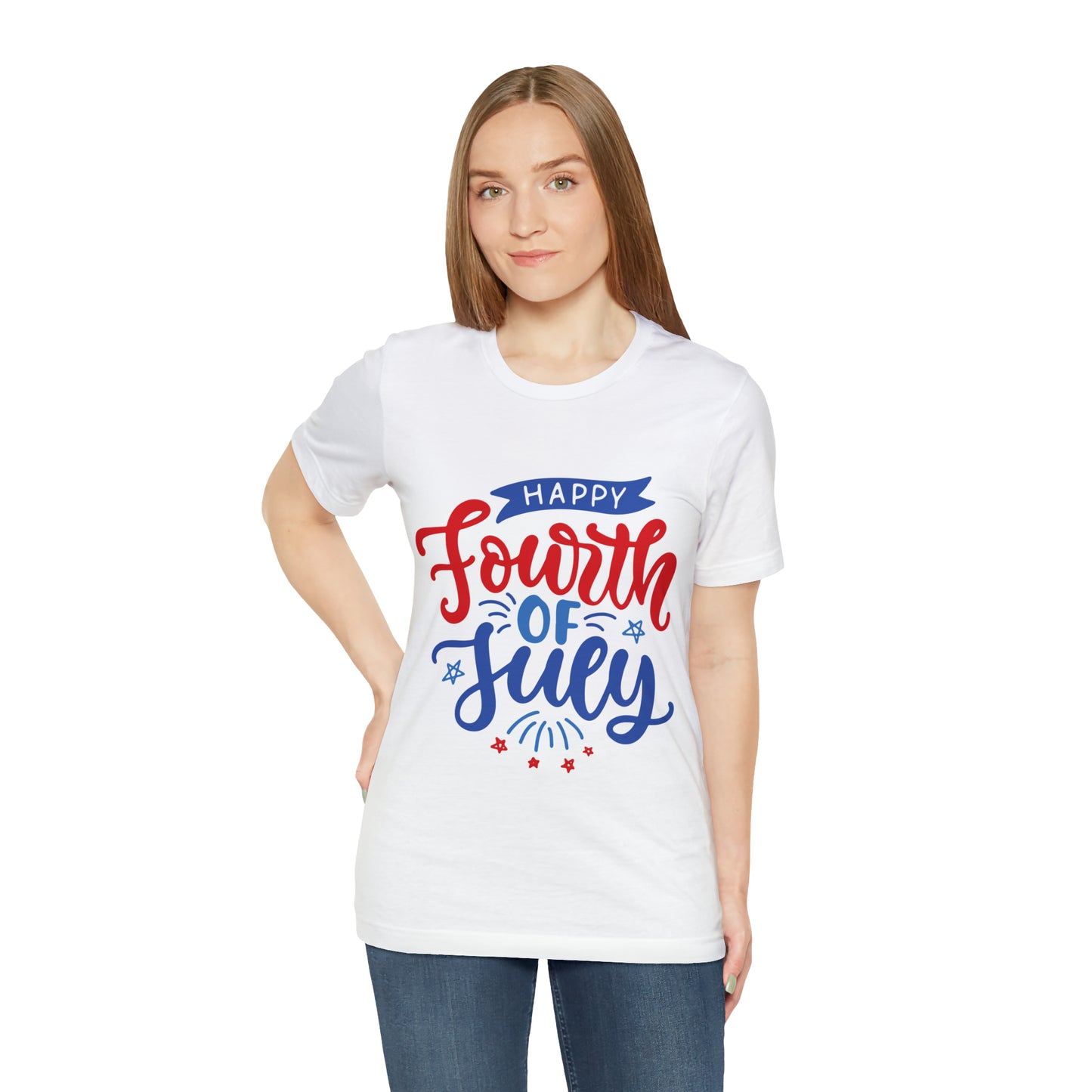 T-Shirt Tshirt Design Gift for Friend and Family Short Sleeved Shirt July 4th Independence Day Petrova Designs