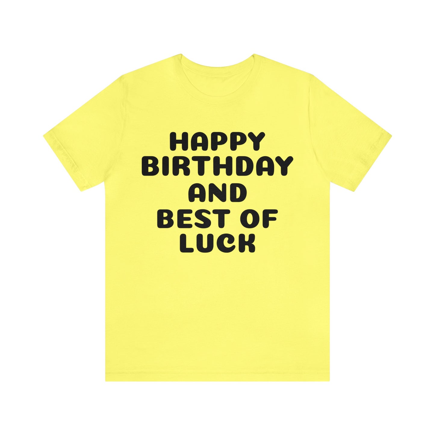 Birthday T-Shirt | Birthday Apparel Yellow T-Shirt Petrova Designs
