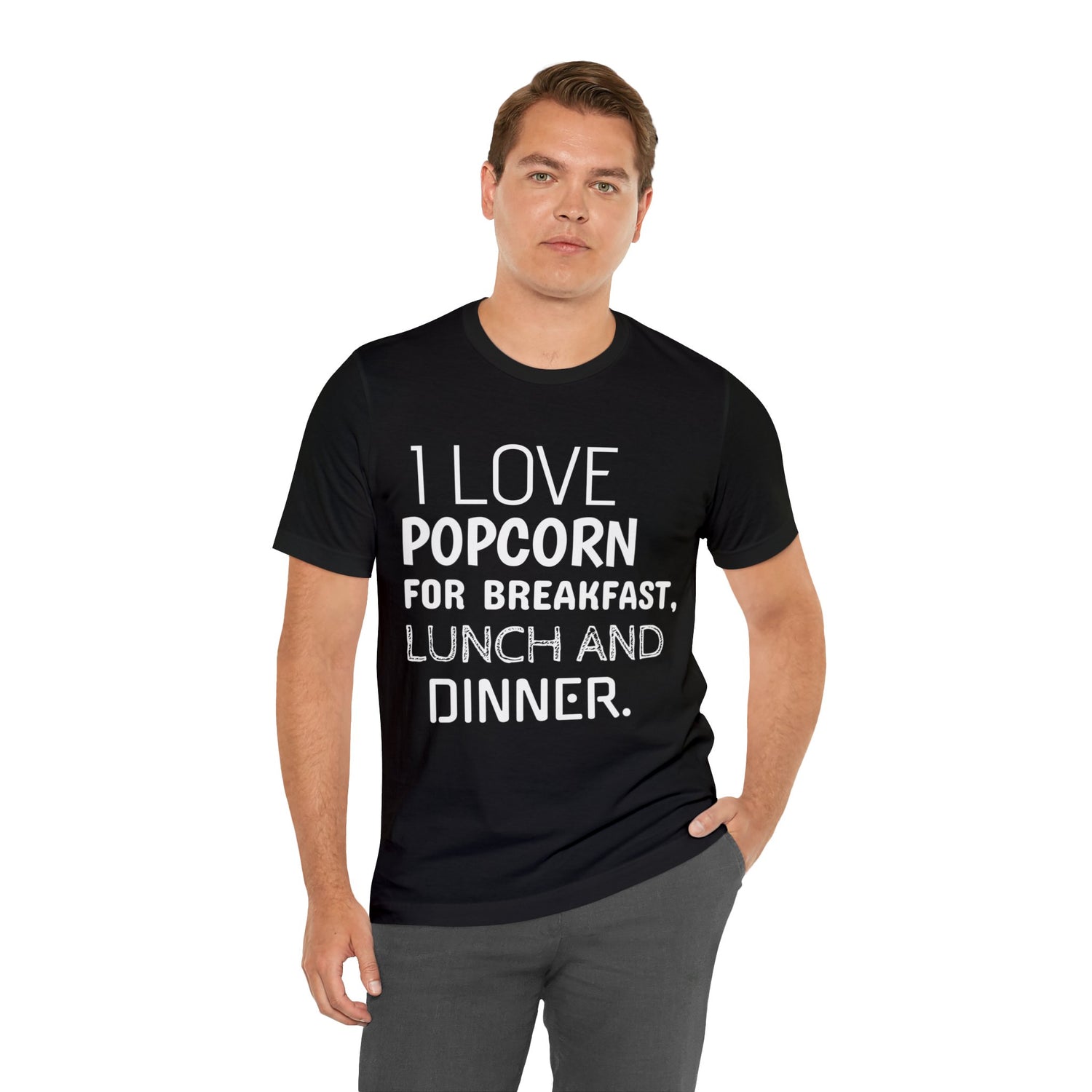 Popcorn T-Shirt | For Movie Nights or Foodies T-Shirt Petrova Designs
