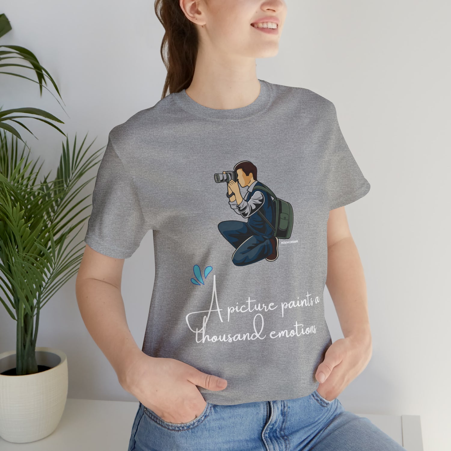 T-Shirt For Photographer | Photography Tee Athletic Heather T-Shirt Petrova Designs