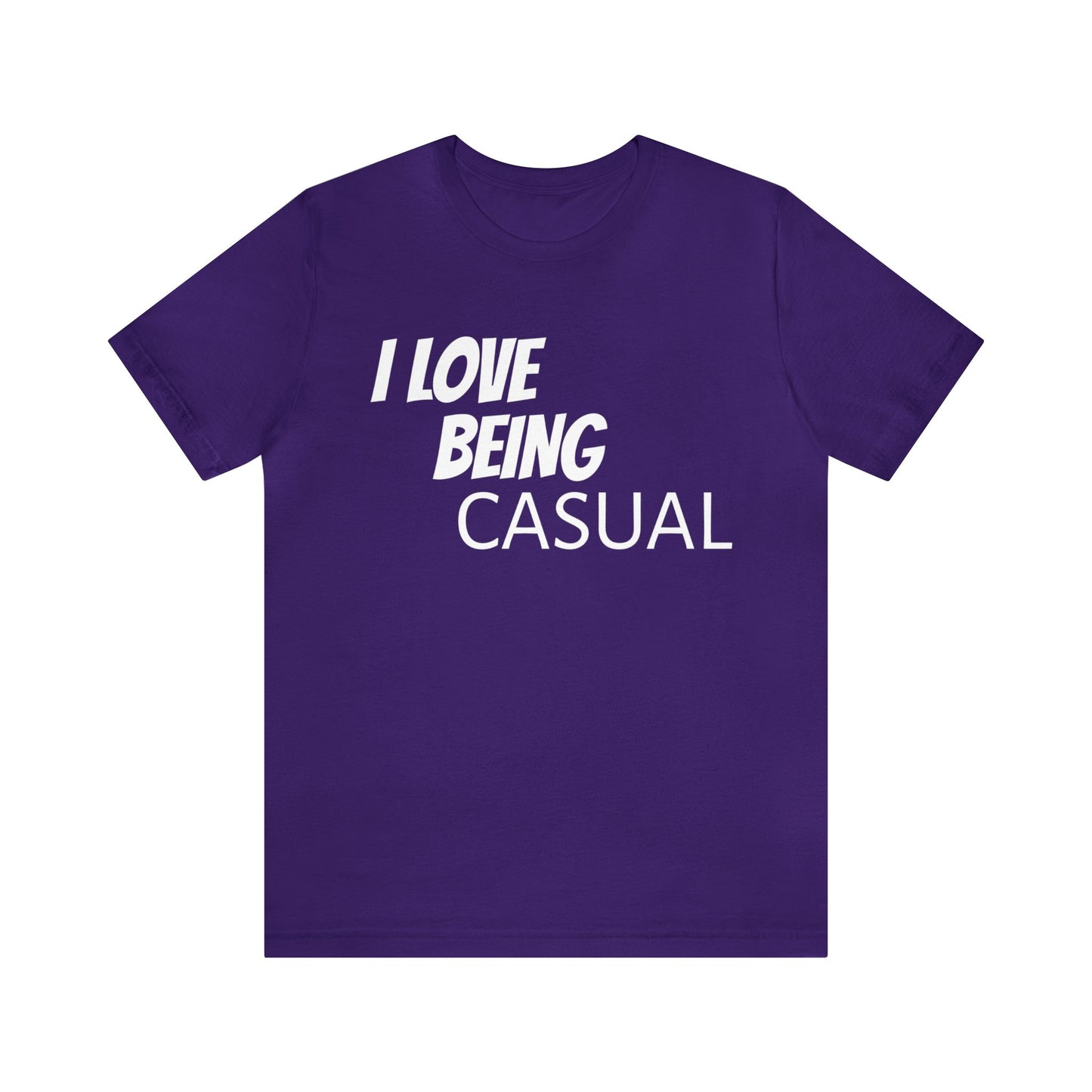 Casual Lover T-Shirt | For Casual People Team Purple T-Shirt Petrova Designs