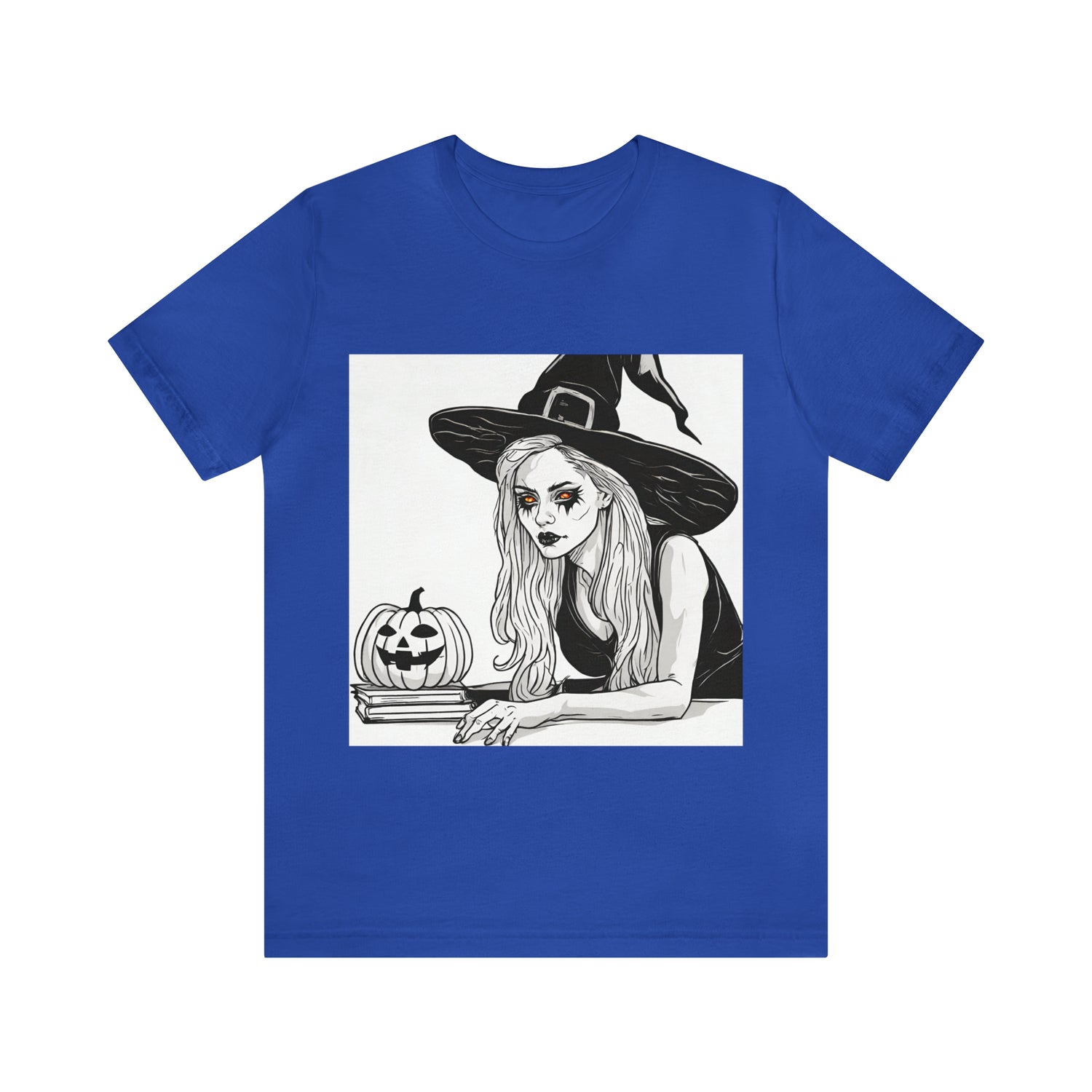Halloween Witch And Pumpkin T-Shirt | Halloween Gift Ideas True Royal T-Shirt Petrova Designs