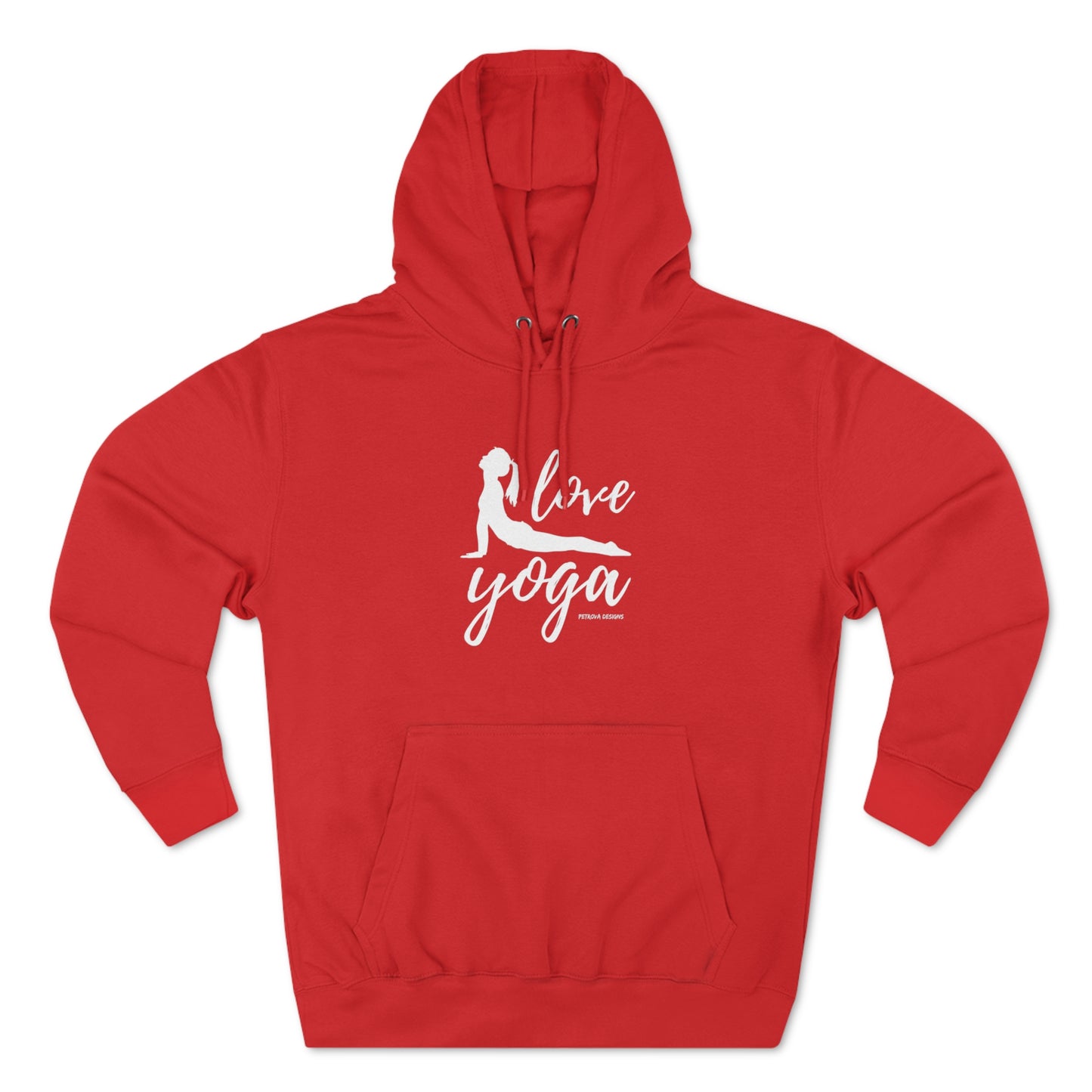 Yoga Lover Hoodie | Yogist Gift Idea | Yogism Red Hoodie Petrova Designs