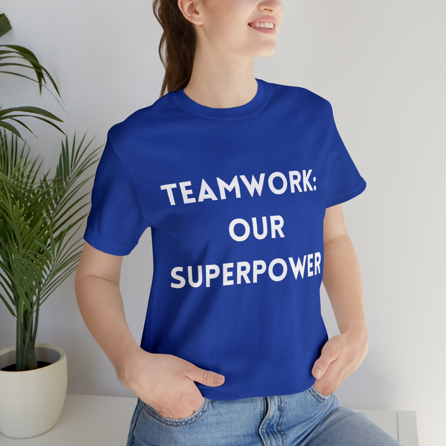 Team T-Shirt | Teamwork True Royal T-Shirt Petrova Designs