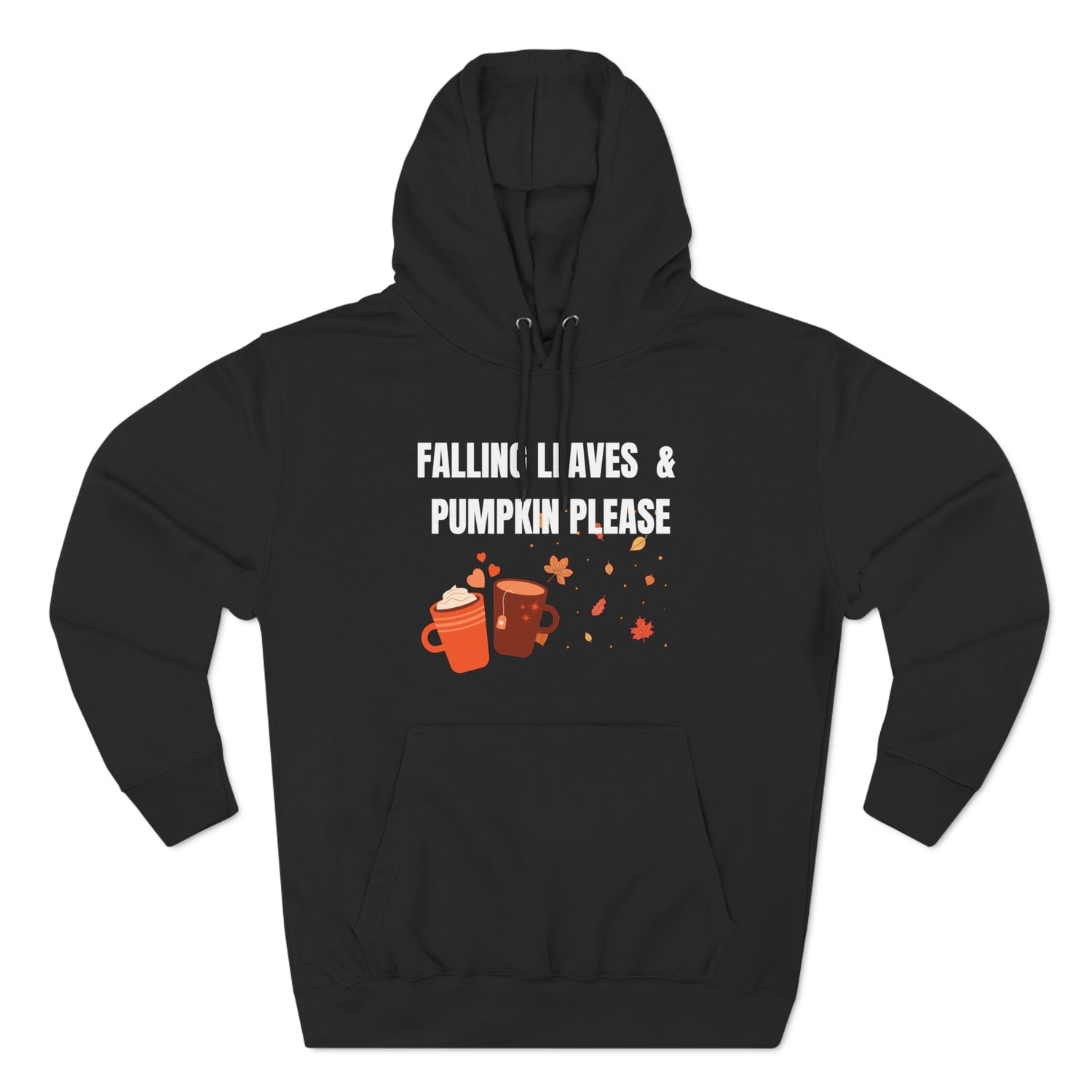 Pumpkin Spice Hoodie | Fall Season Lover Sweatshirt Black Hoodie Petrova Designs