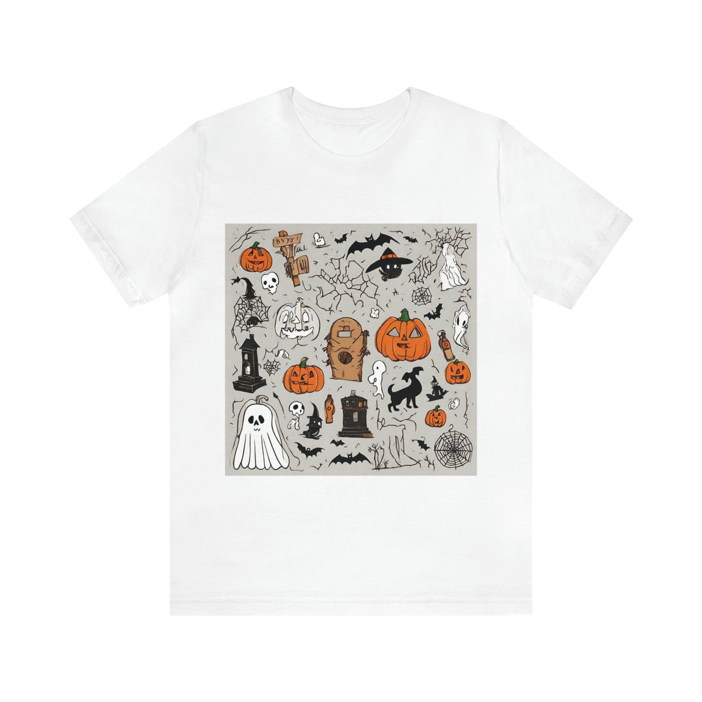 Halloween Spooky T-Shirt | Halloween Gift Ideas White T-Shirt Petrova Designs