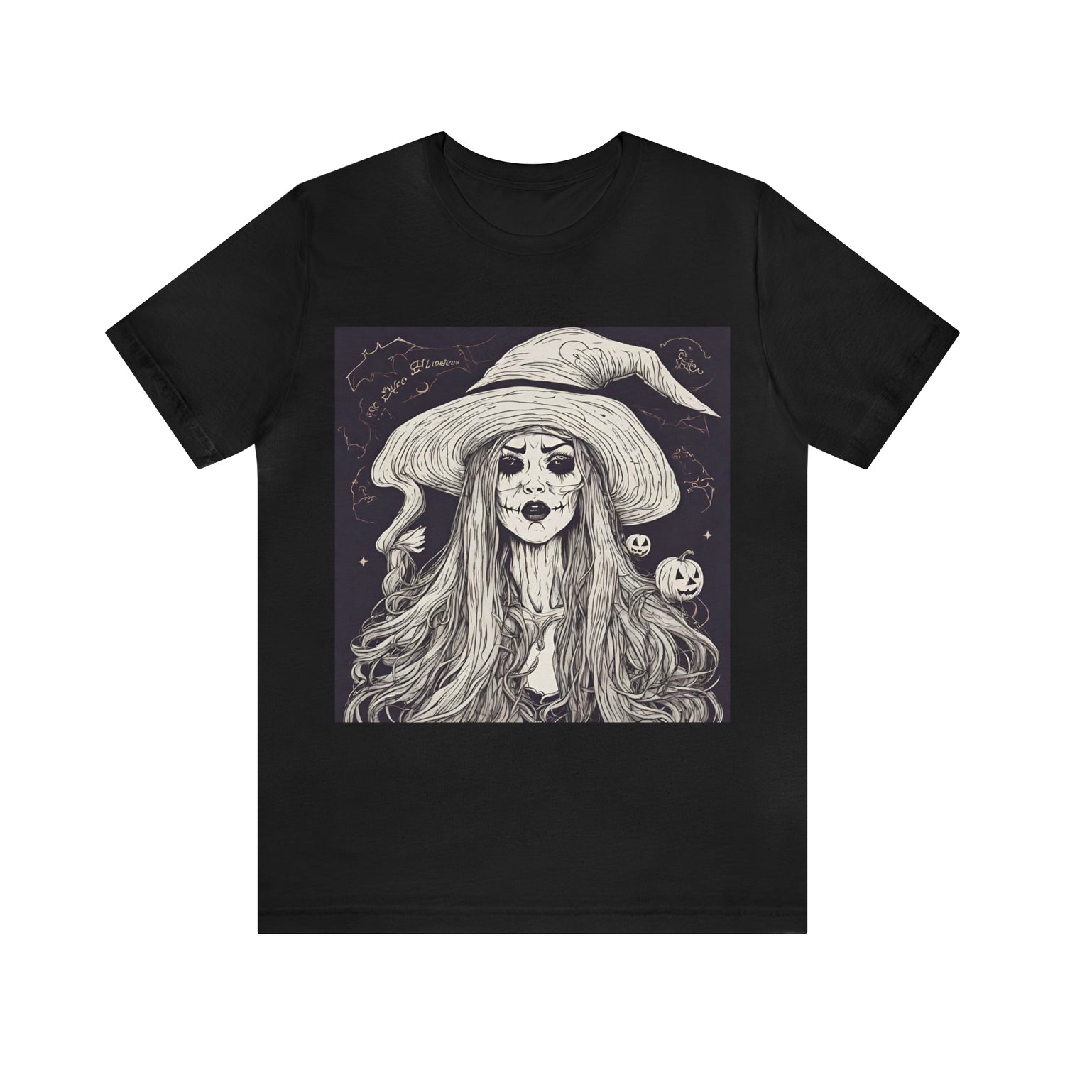 Halloween Evil Witch T-Shirt | Halloween Gift Ideas Black T-Shirt Petrova Designs