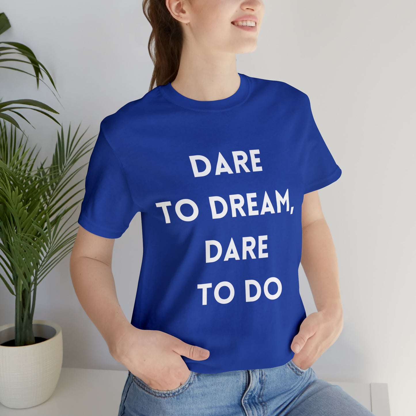 Inspirational and Motivational T-Shirt | Dreams True Royal T-Shirt Petrova Designs