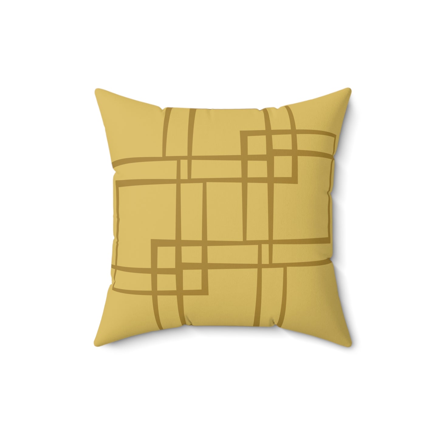 Home Decor Throw Pillows Decor for Couch and Bed Sofa Accent Pillows Living Room Throw Pillow Yellow Khaki Printify