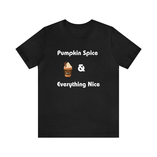 Pumpkin Latte Tee | Autumn T-Shirt | For Fall Lover Black T-Shirt Petrova Designs