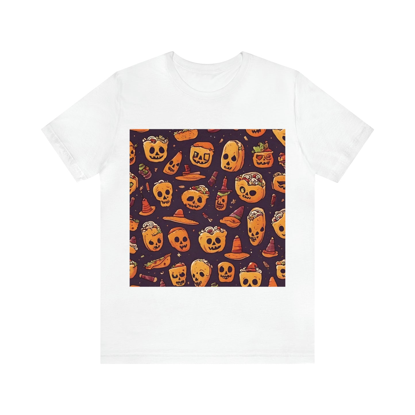 Halloween Tacos T-Shirt | Halloween Gift Ideas White T-Shirt Petrova Designs