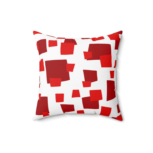 Home Decor Throw Pillows Decor for Couch and Bed Sofa Accent Pillows Living Room Throw Pillow White Red Printify